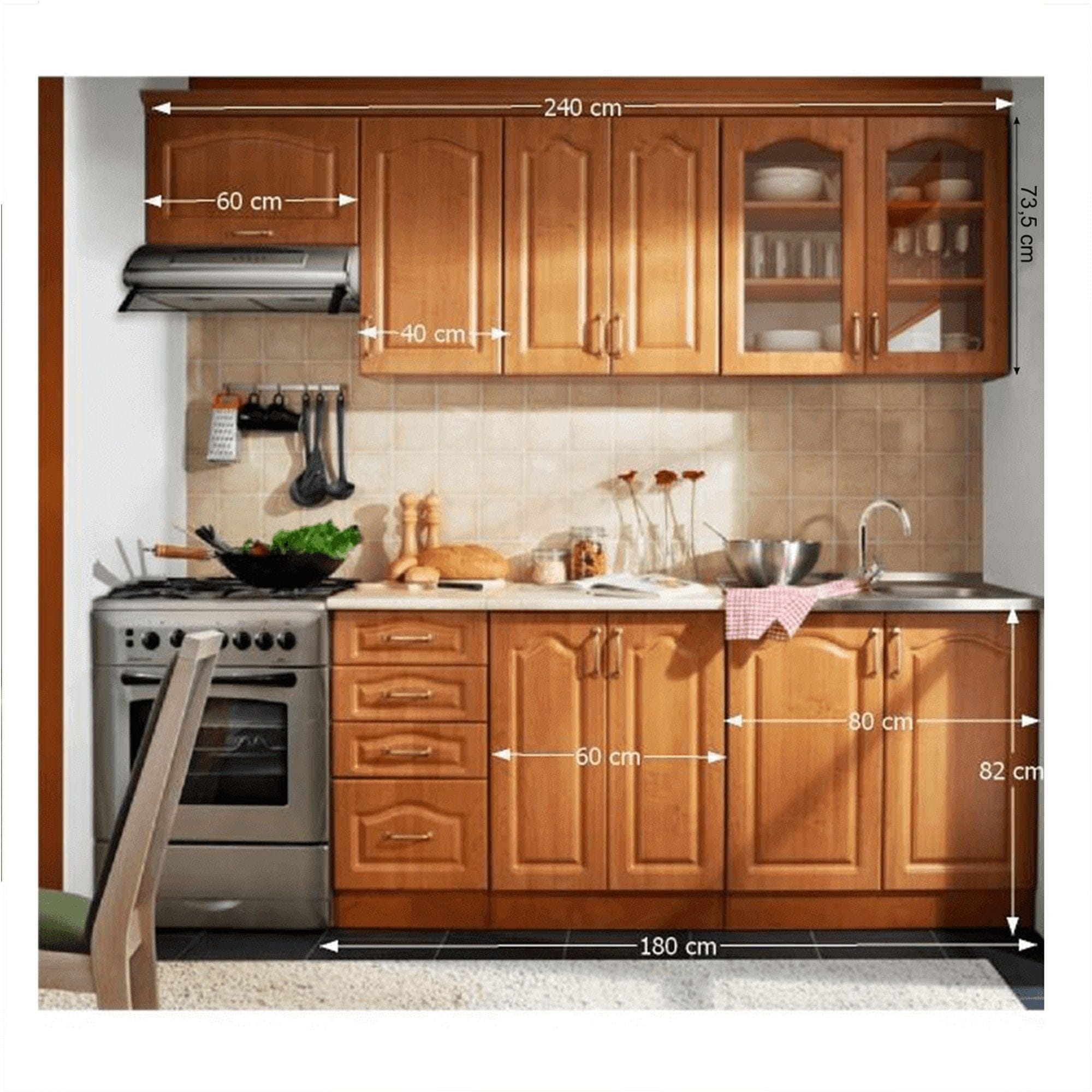 Set bucatarie LORA NEW KLASIK, arin, 240 cm