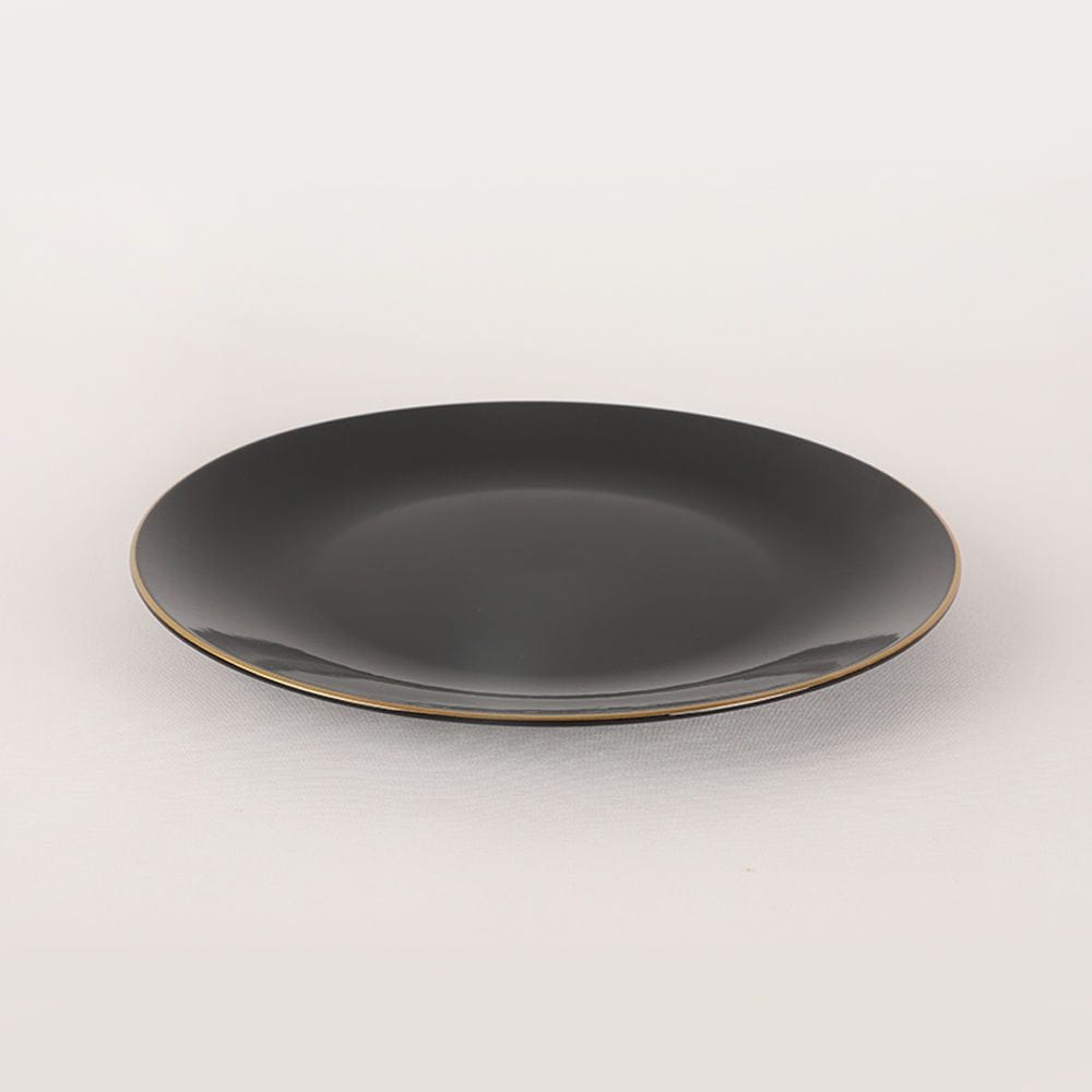 Set cina 275KRM1663, 44 piese, negru, ceramica