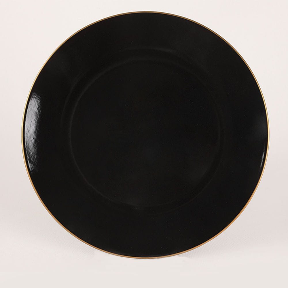 Set cina 275KRM1663, 44 piese, negru, ceramica