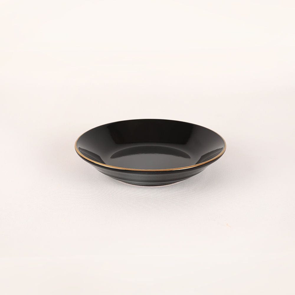 Set cina 275KRM1663, 44 piese, negru, ceramica