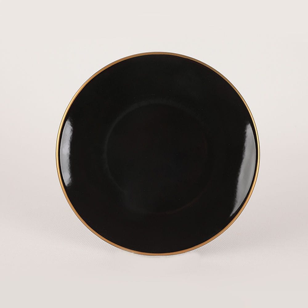 Set cina 275KRM1663, 44 piese, negru, ceramica