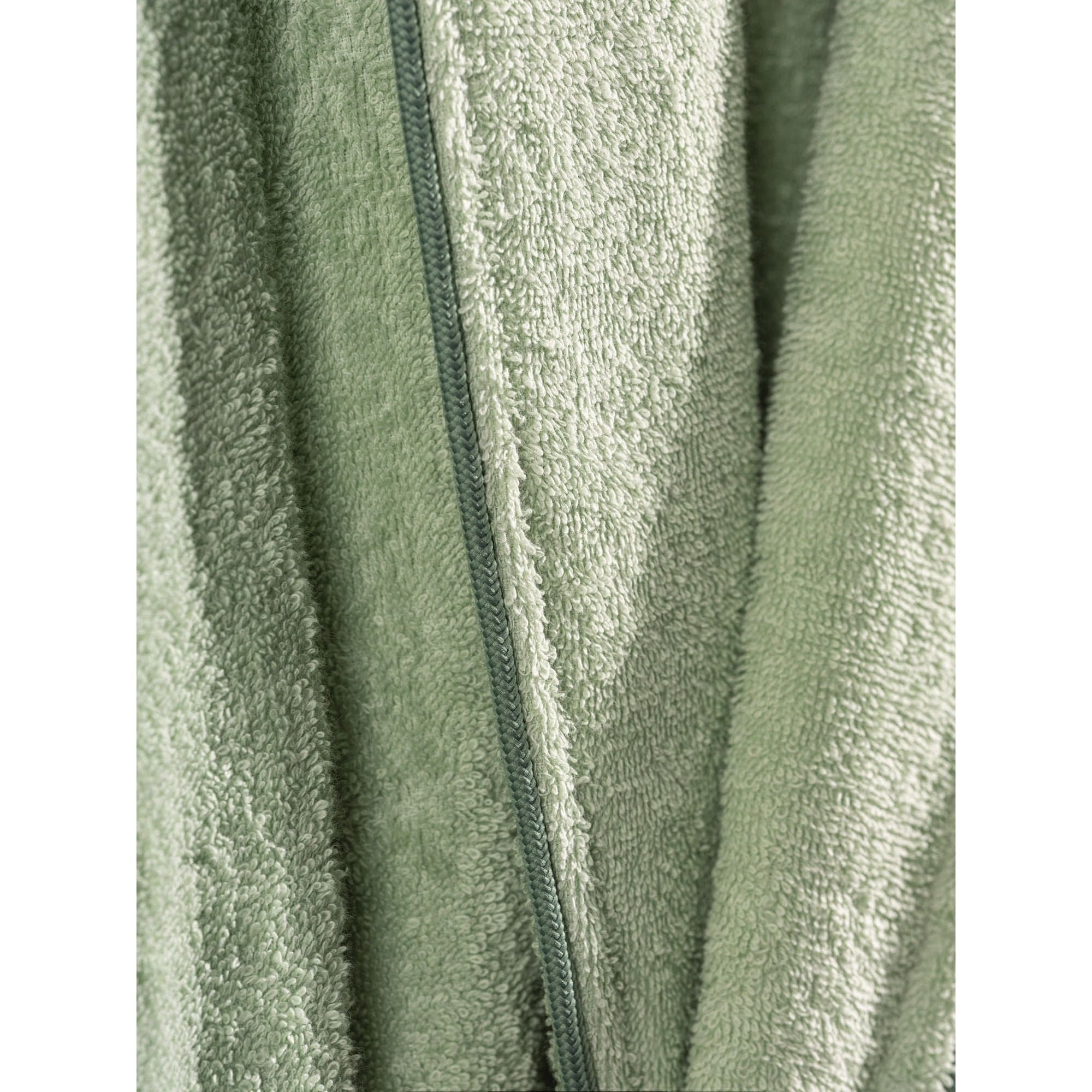 Set halat si prosop baie DELUXE, verde, bumbac