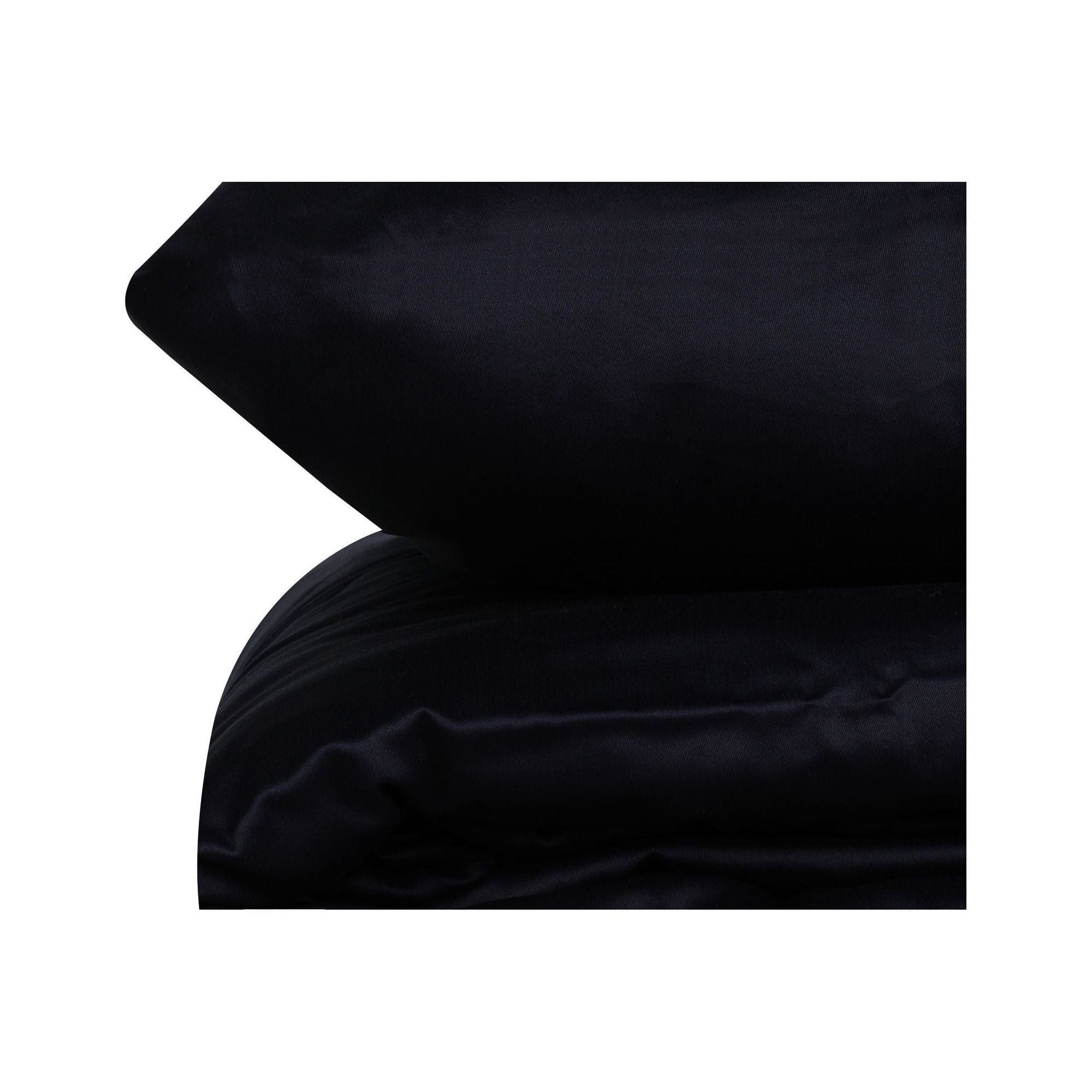 Set lenjerie pat dublu ELEGANT, bumbac, albastru inchis, 240x260 cm, cu cearceaf pat, cearceaf pilota si 2 fete de perna