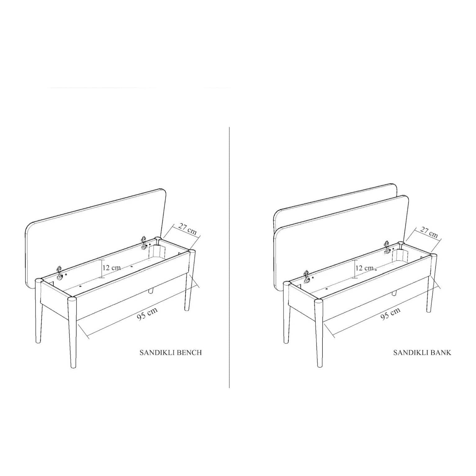 Set masa extensibila cu 2 scaune si bancheta, alb/gri, PAL melaminat/stofa catifelata