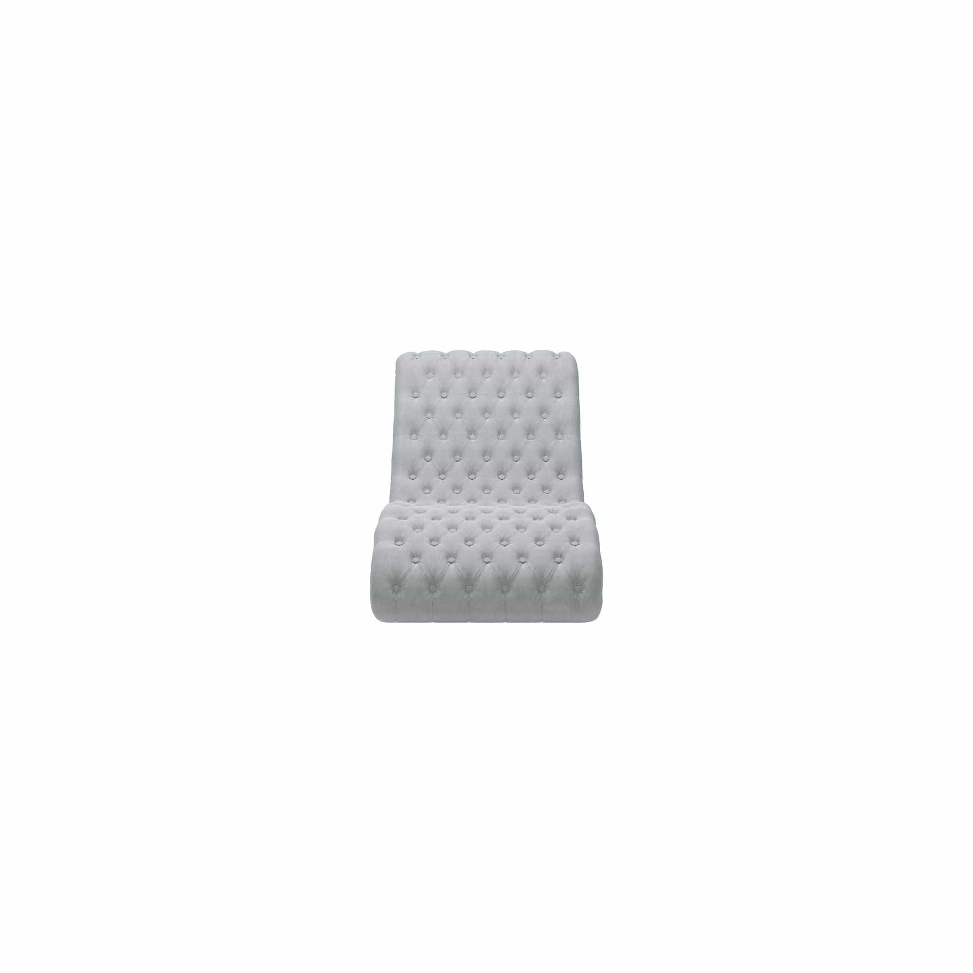 Sezlong LORD, stofa catifelata galben - Terra 48, Gama Premium, 73x163x75 cm
