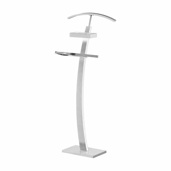 Stander haine WU13, alb, otel/lemn, 32x20x117 cm