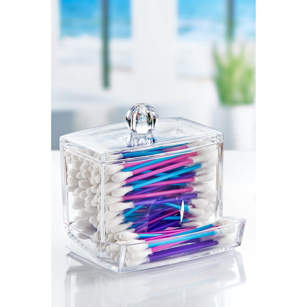 Suport betisoare de urechi FT-004, transparent, acril, 9x6x11 cm