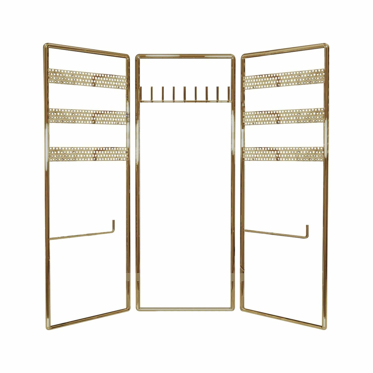 Suport bijuterii 498HFT1116, auriu, metal, 40x4x45 cm