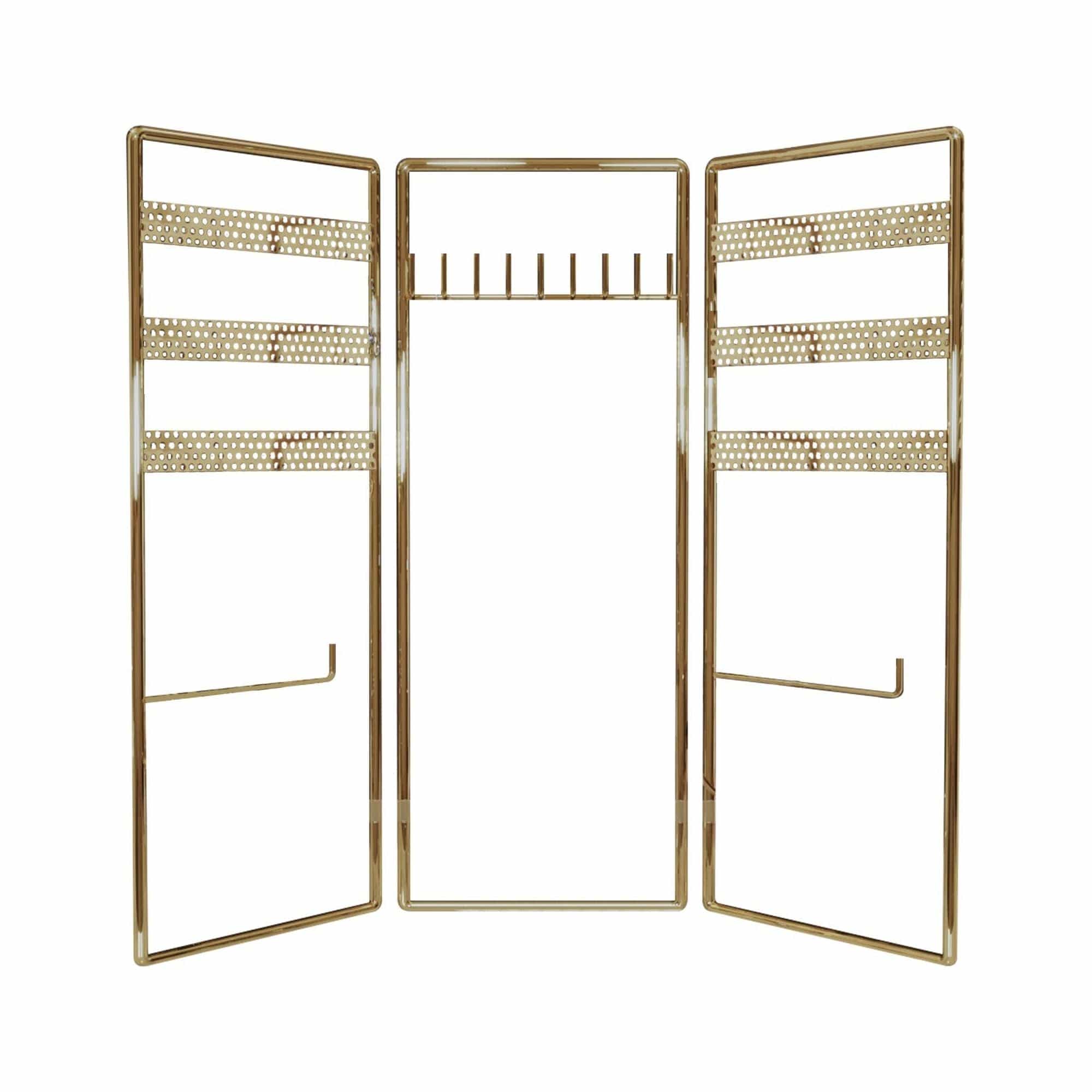 Suport bijuterii 498HFT1116, auriu, metal, 40x4x45 cm