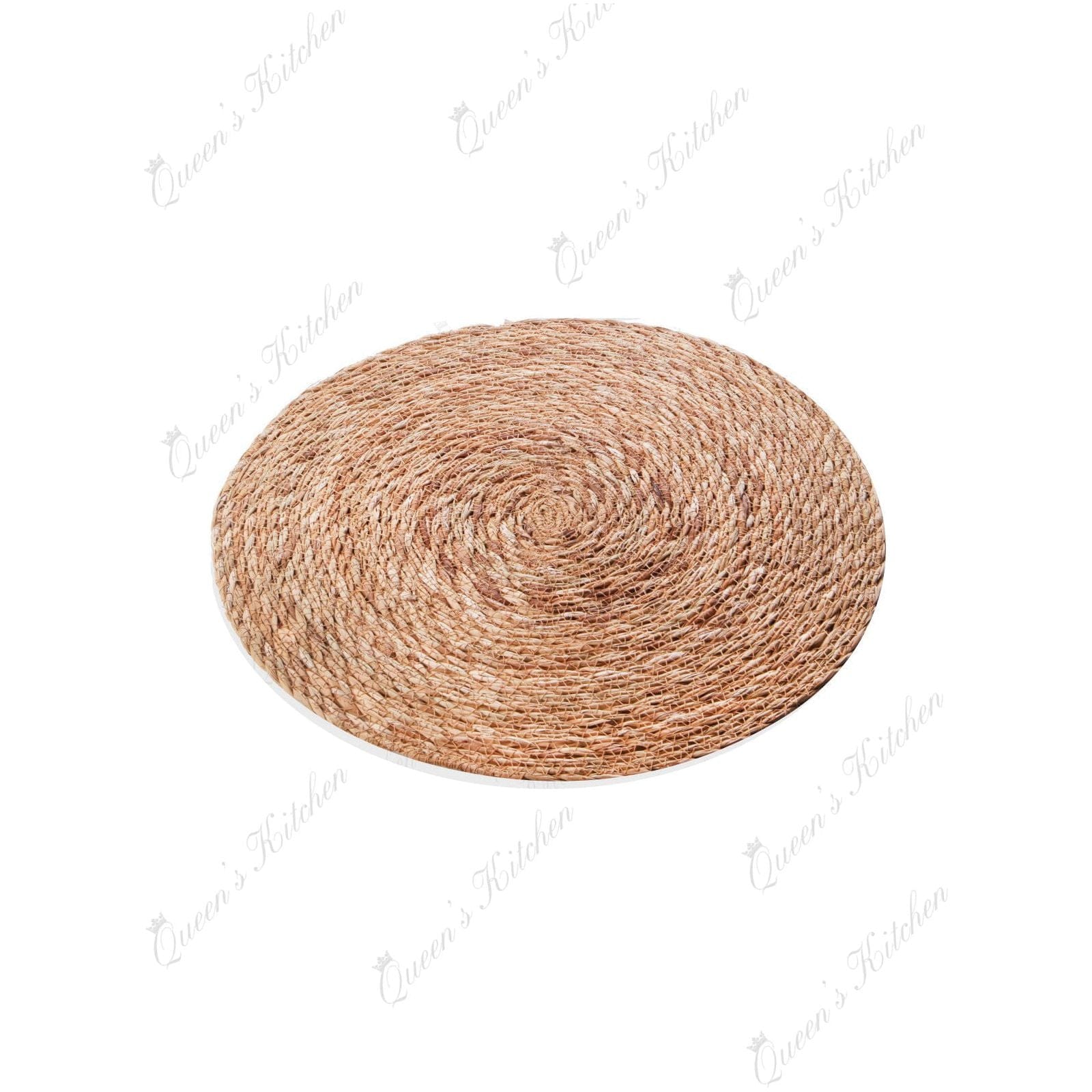 Suport farfurie MLN-30226, maro, bambus, 35 cm