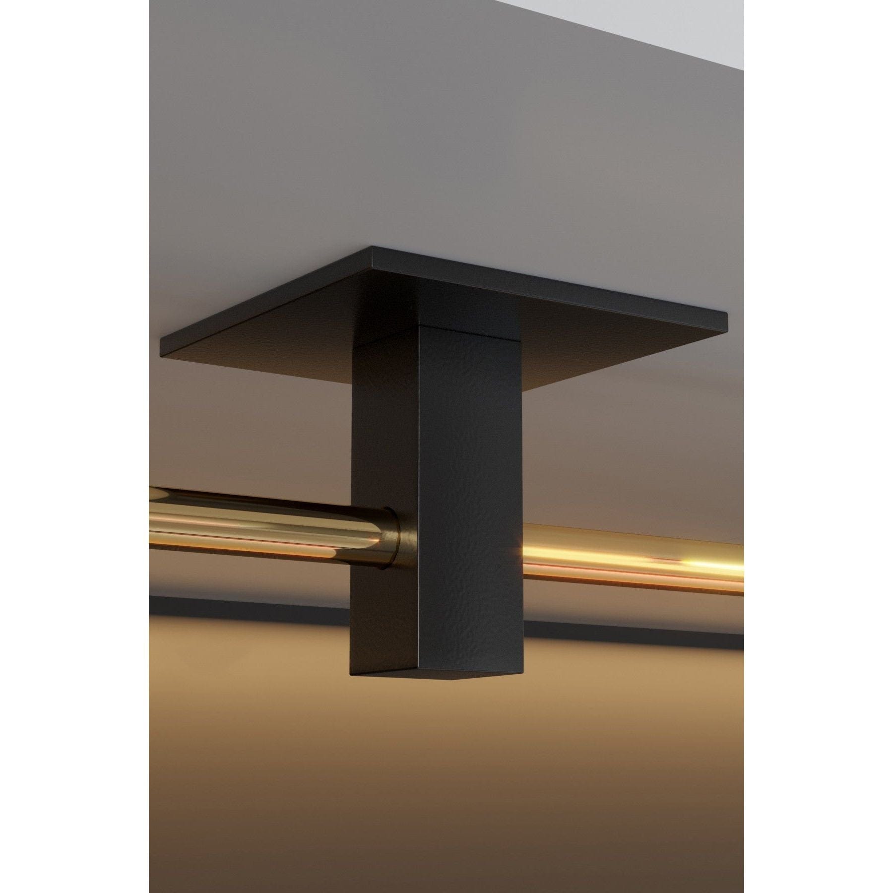 Suport hartie igienica 498HFT1118, negru/auriu, metal, 8x5x16 cm