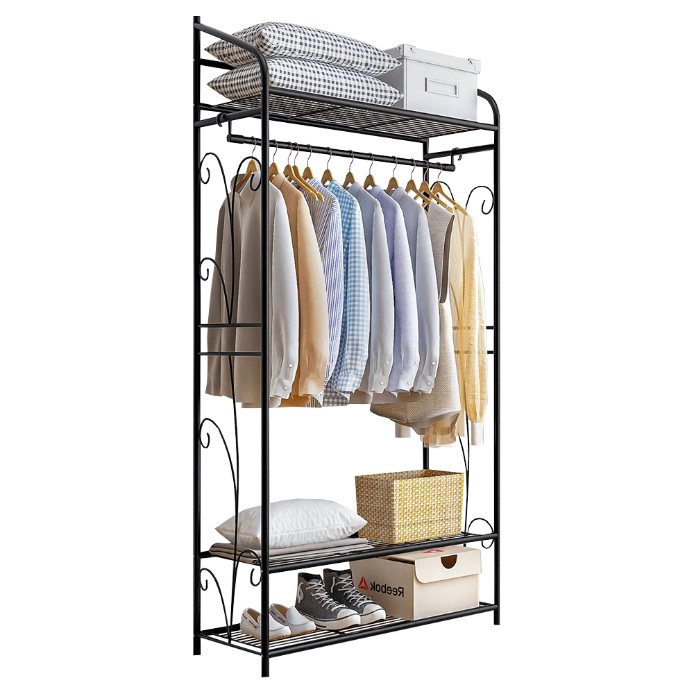 Suport umerase DALINA, negru, metal, 78x36x161 cm
