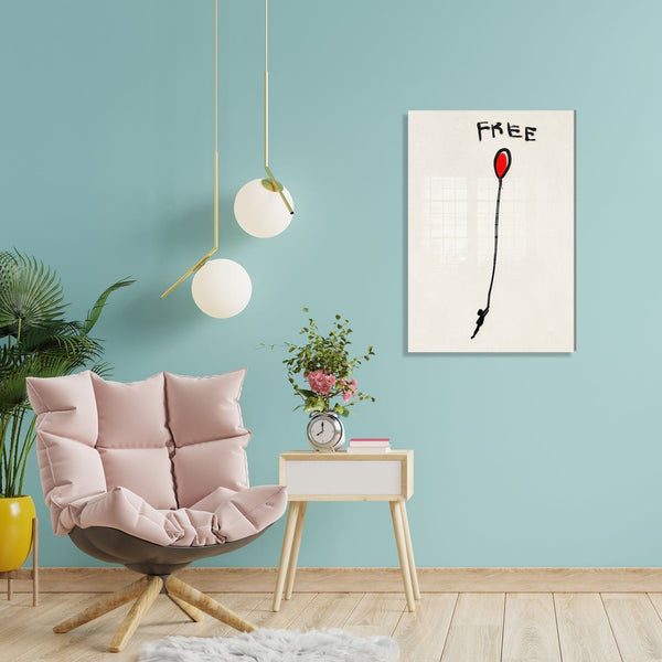 Tablou 1899, alb, sticla, 50x70 cm