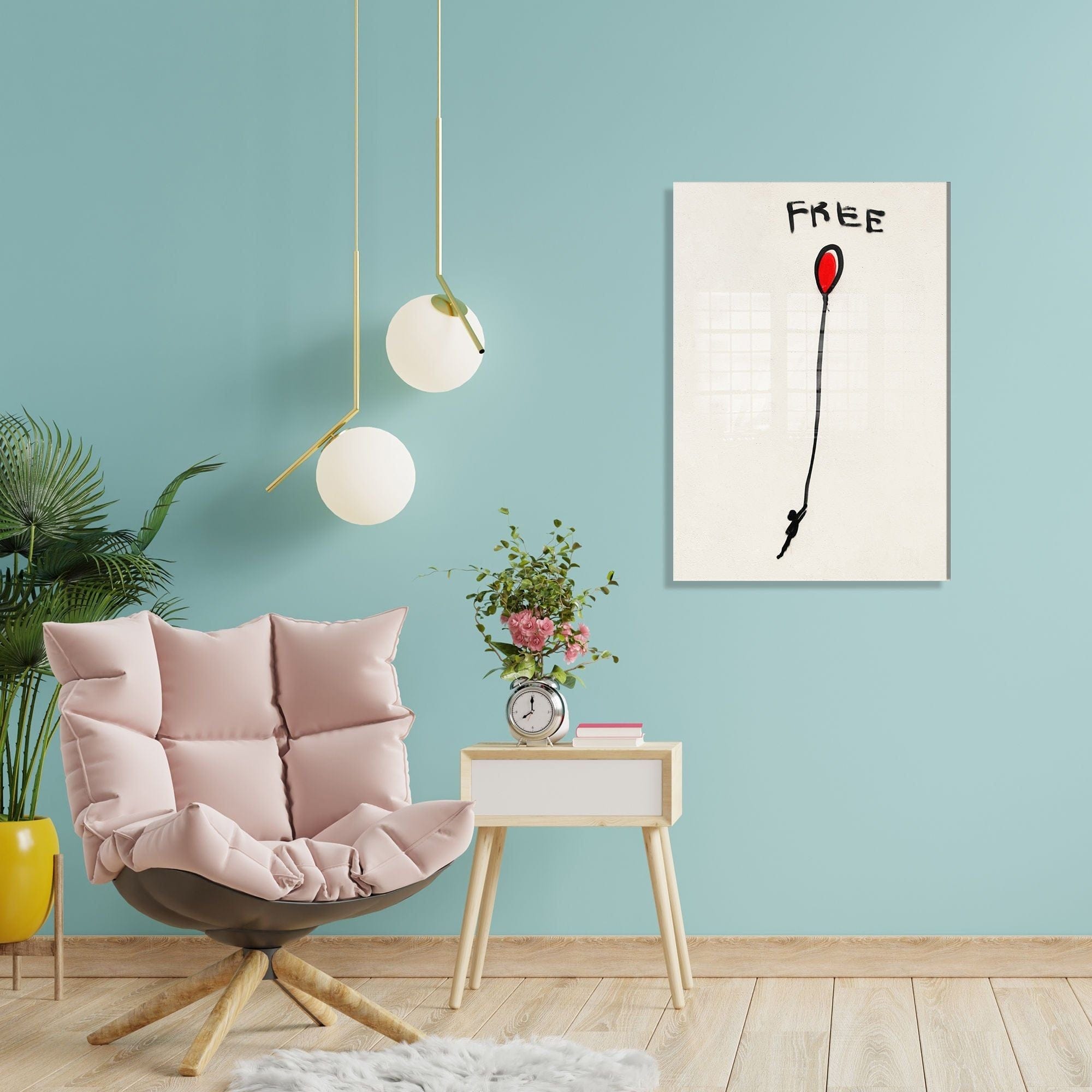 Tablou 1899, alb, sticla, 70x100 cm