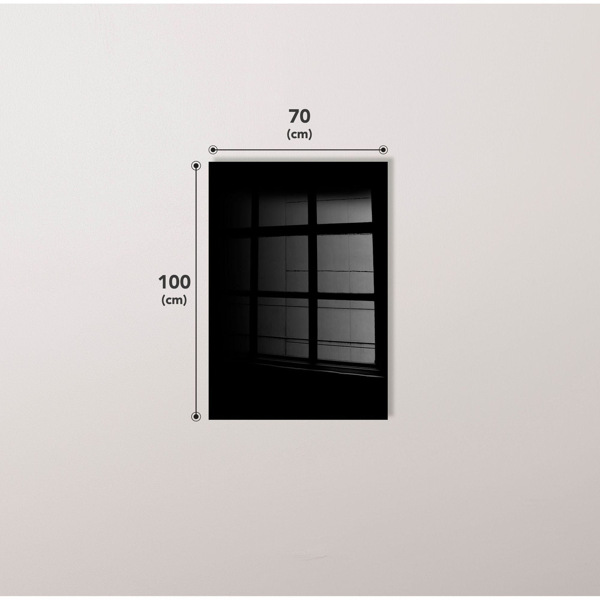 Tablou 1904, multicolor, sticla, 70x100 cm