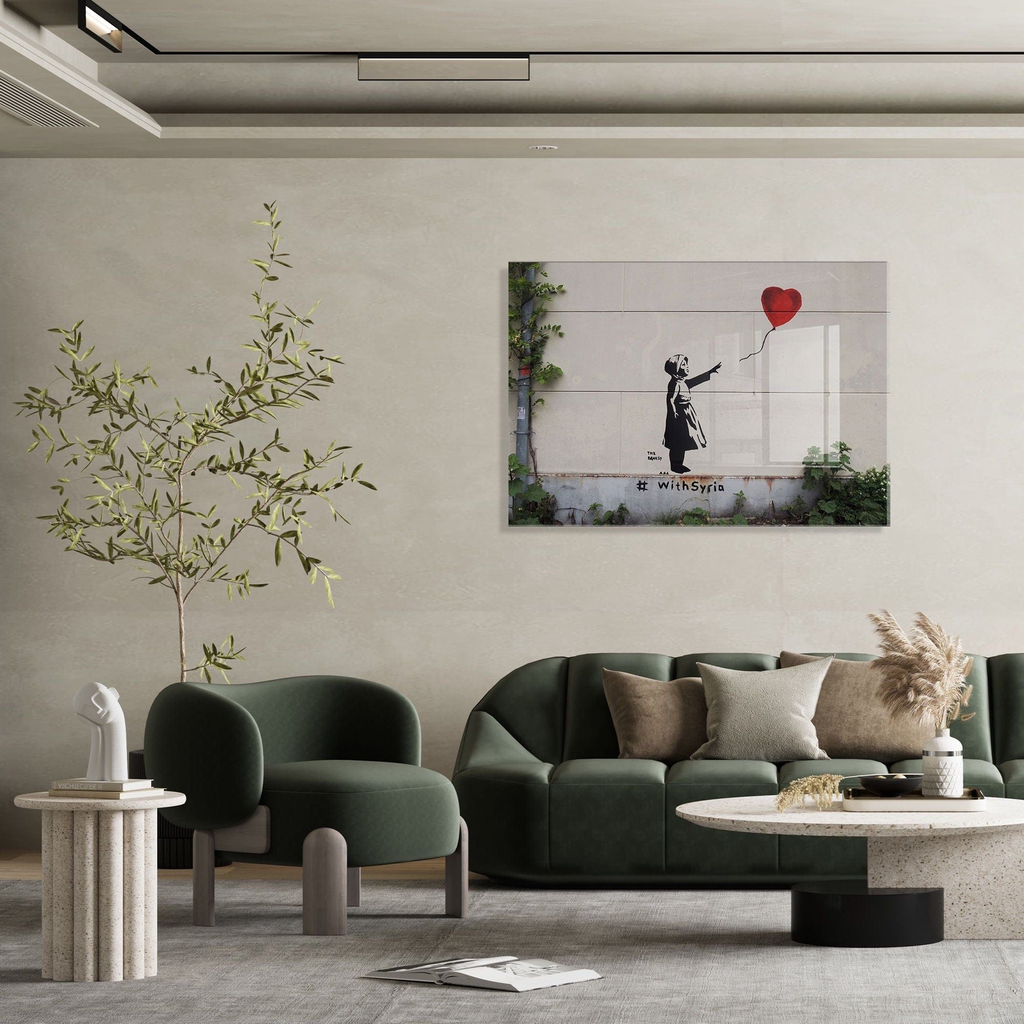Tablou 1904, multicolor, sticla, 70x100 cm