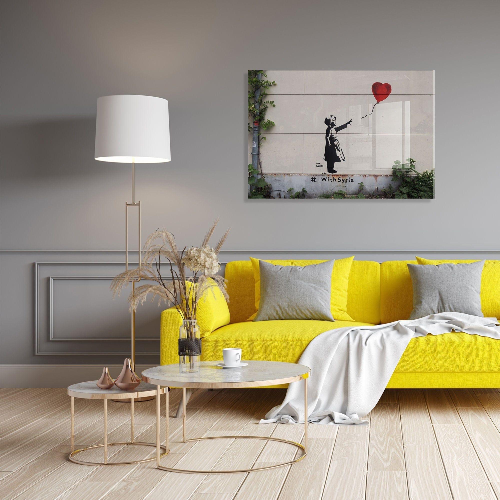 Tablou 1904, multicolor, sticla, 70x100 cm