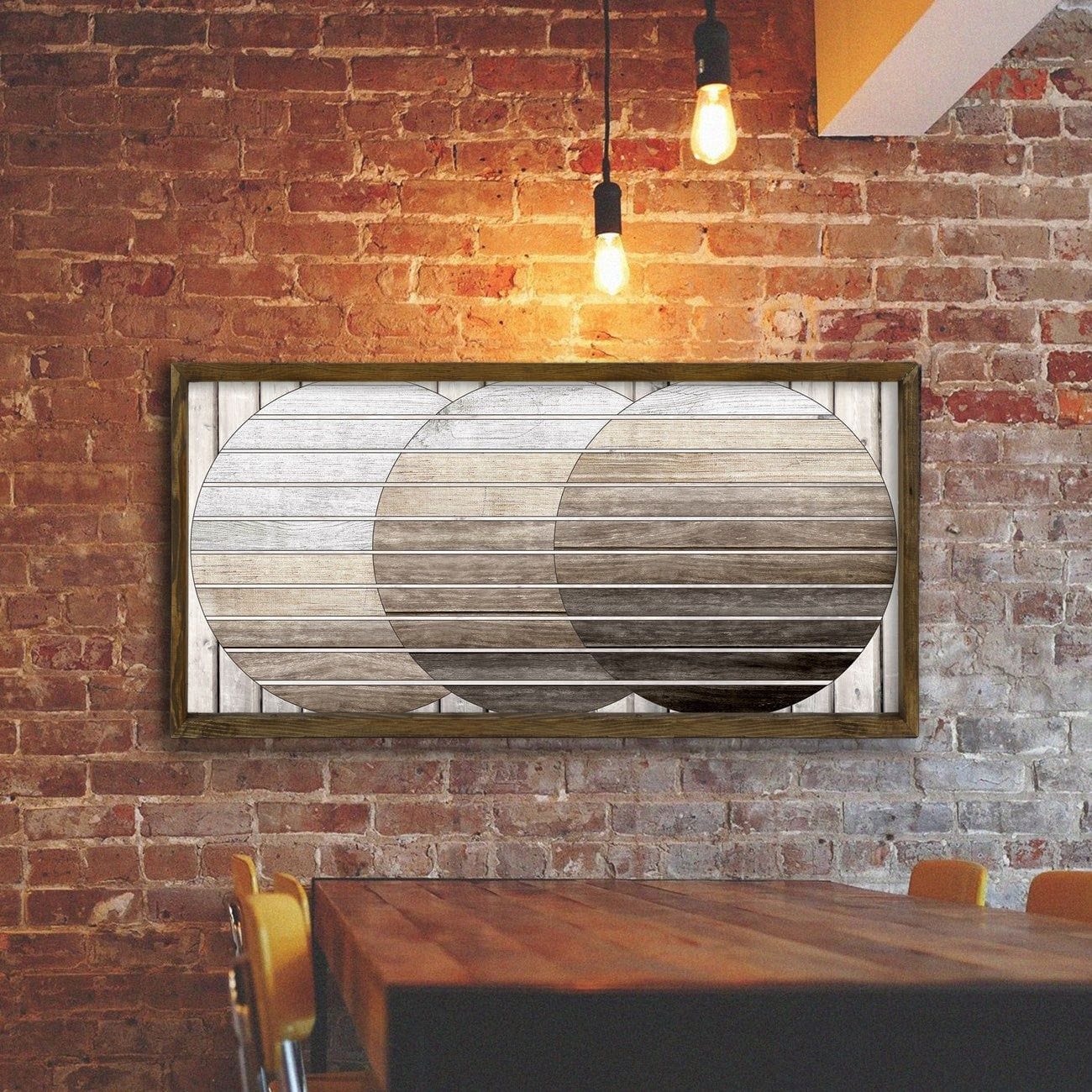 Tablou TAH036, multicolor, lemn, 120X60 cm