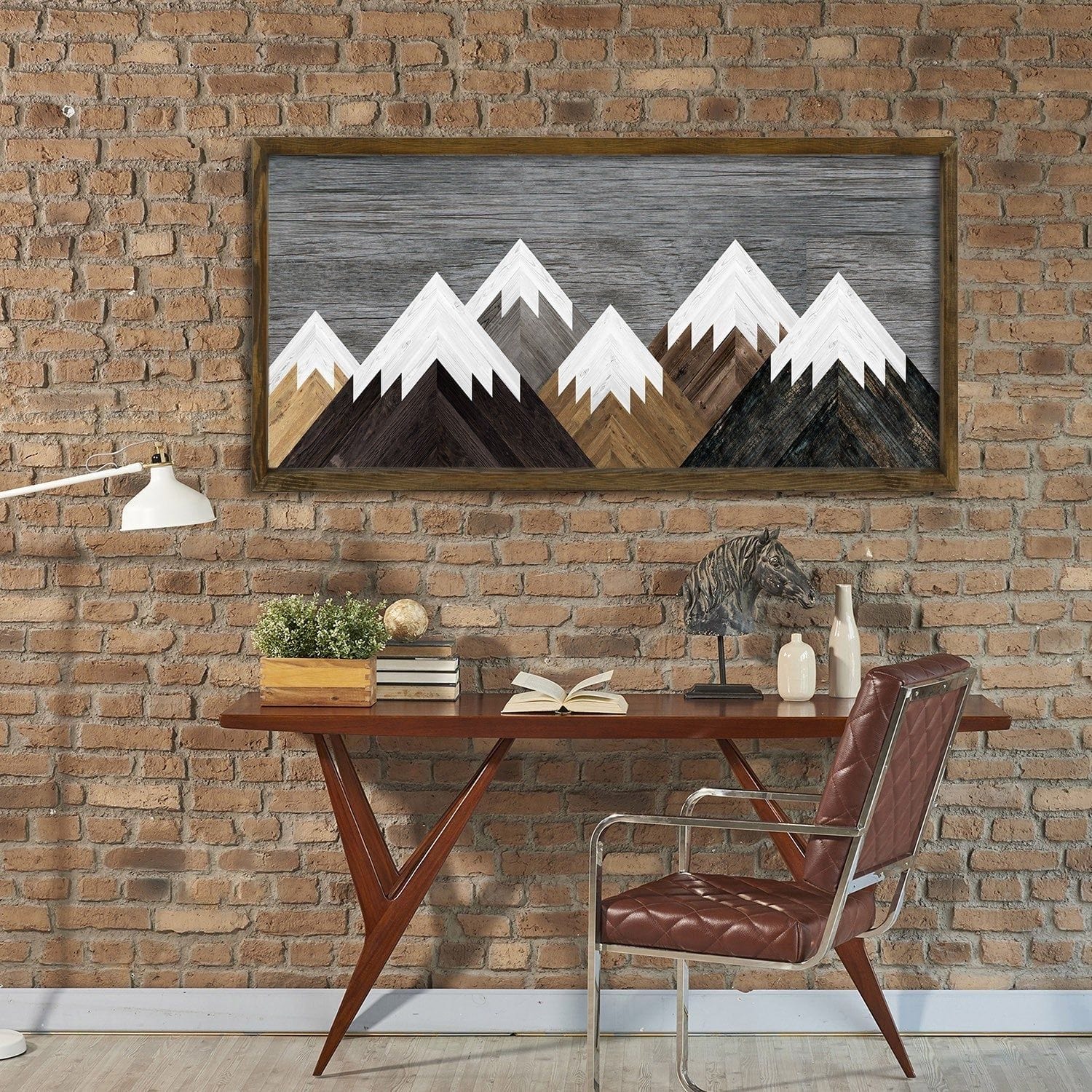 Tablou TAH044, multicolor, lemn, 60x120 cm