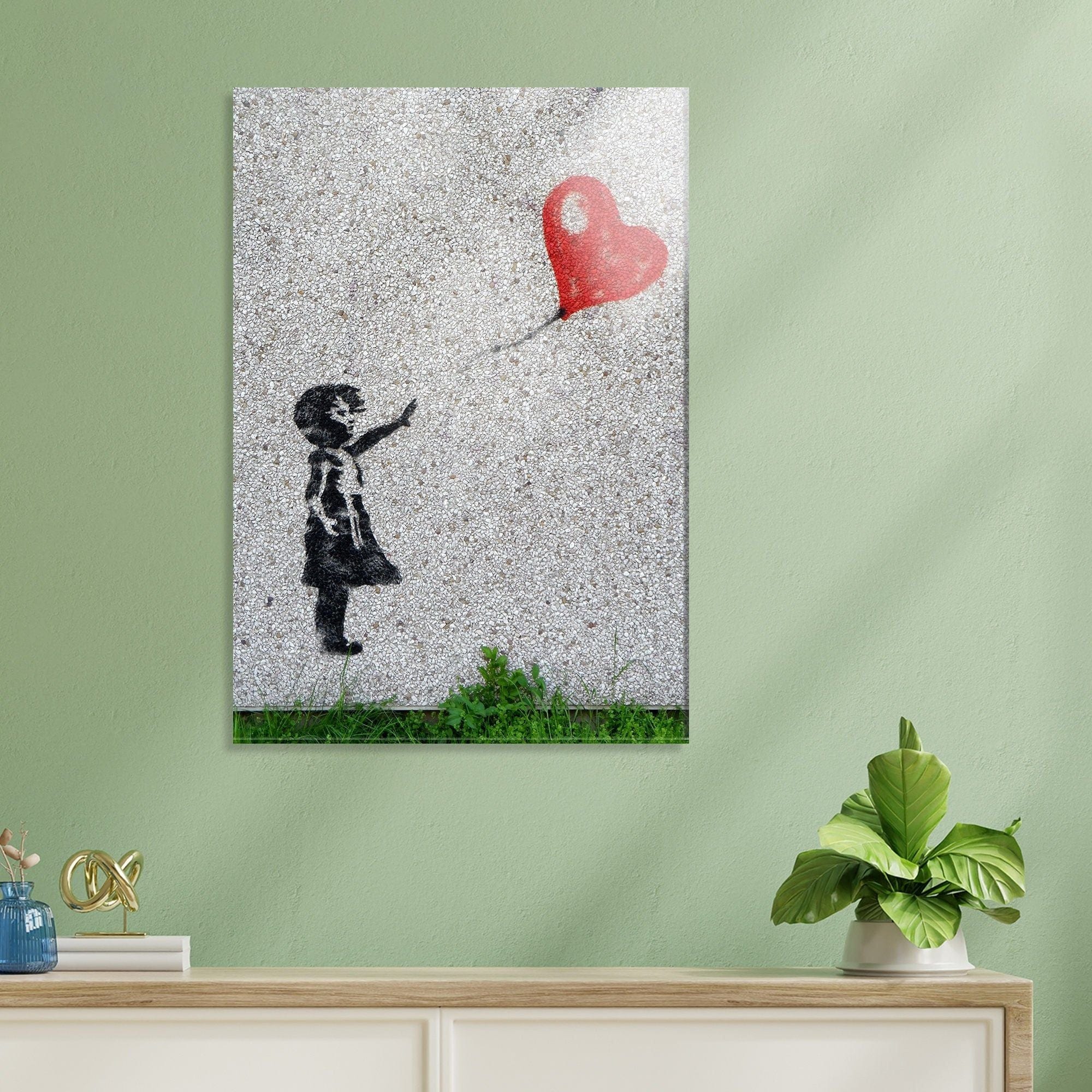 Tablou UV-017, gri, sticla ,30x45 cm