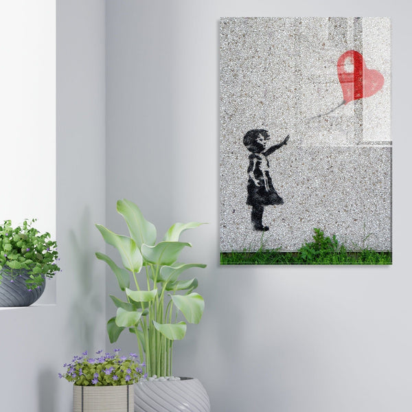 Tablou UV-017, gri, sticla ,30x45 cm