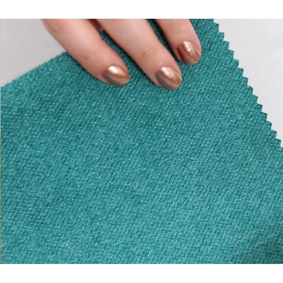 Taburet COPPER 45, verde/cupru, material textil/otel, 40x40x42 cm