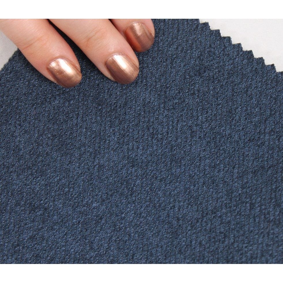 Taburet COPPER 62, stofa clasica albastru inchis, 40x40x42 cm