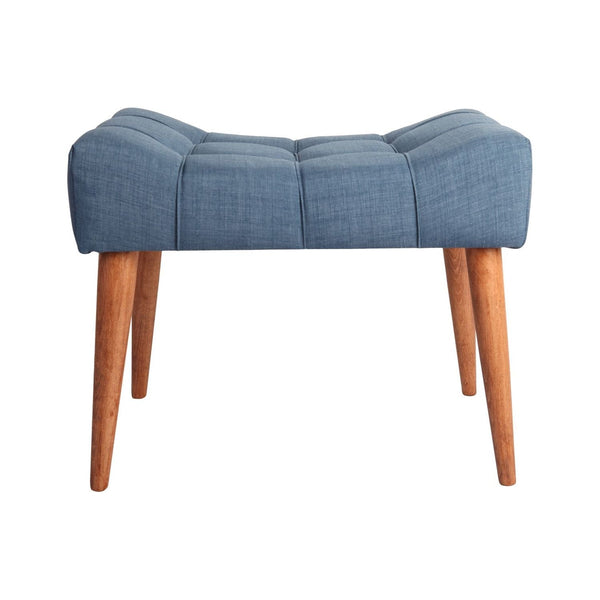 Taburet NEW COOL, stofa clasica albastru, 58x40x45 cm