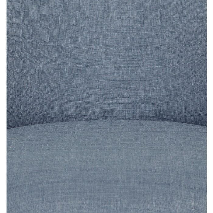 Taburet NICE, stofa clasica albastru deschis, 60x67x66 cm