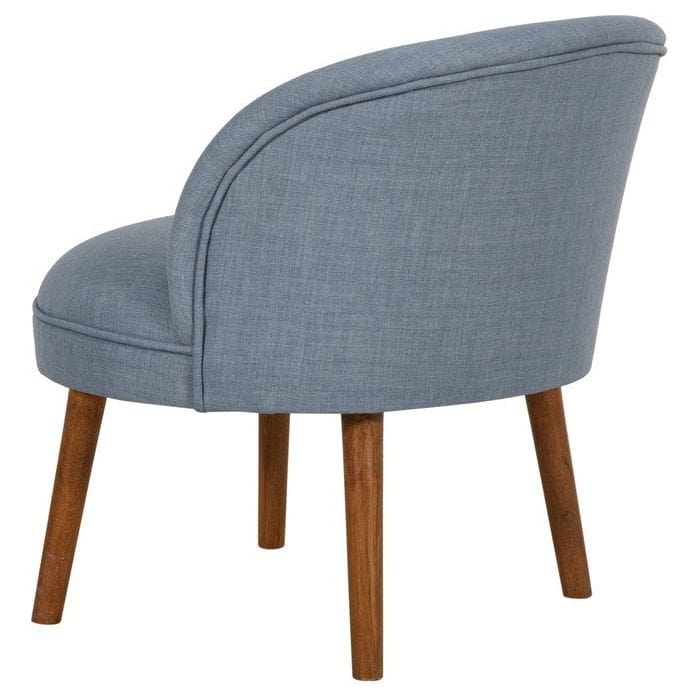 Taburet NICE, stofa clasica albastru deschis, 60x67x66 cm