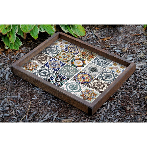 Tava TEP149, multicolor, lemn, 50x40x6 cm