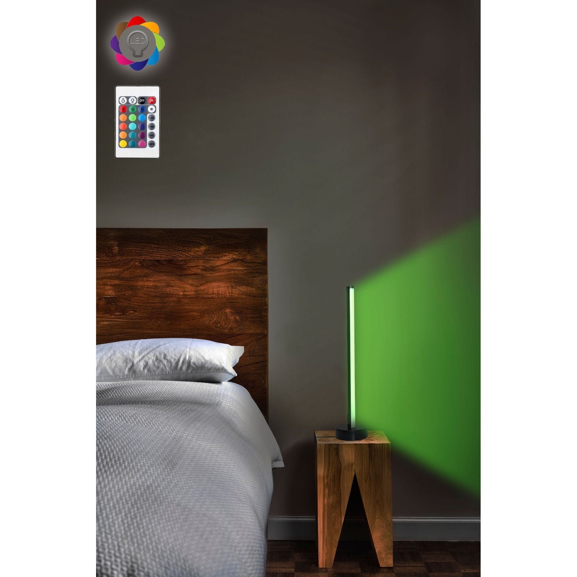 Veioza 395NGR1107, negru, metal, 10x45 cm