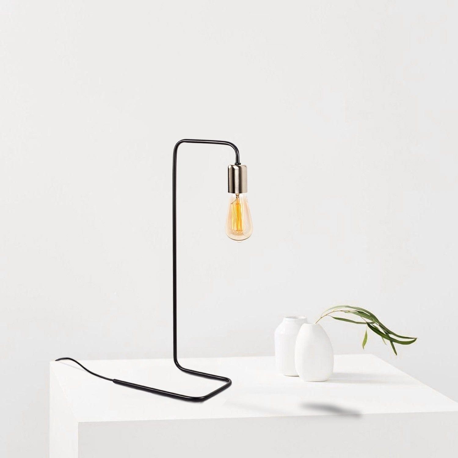 Veioza DENGE 3440, negru, metal, 28x17x55 cm
