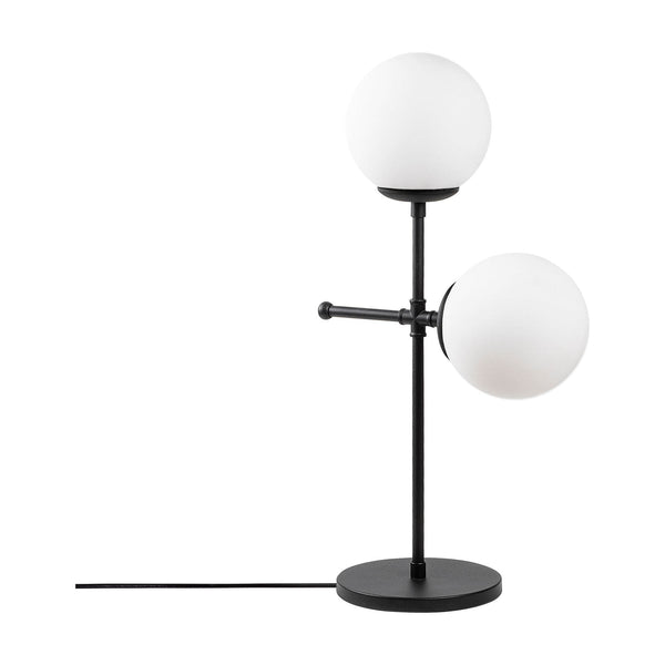 Veioza MUDONI MR 954 1, alb/negru, sticla/metal, 30x15x55 cm