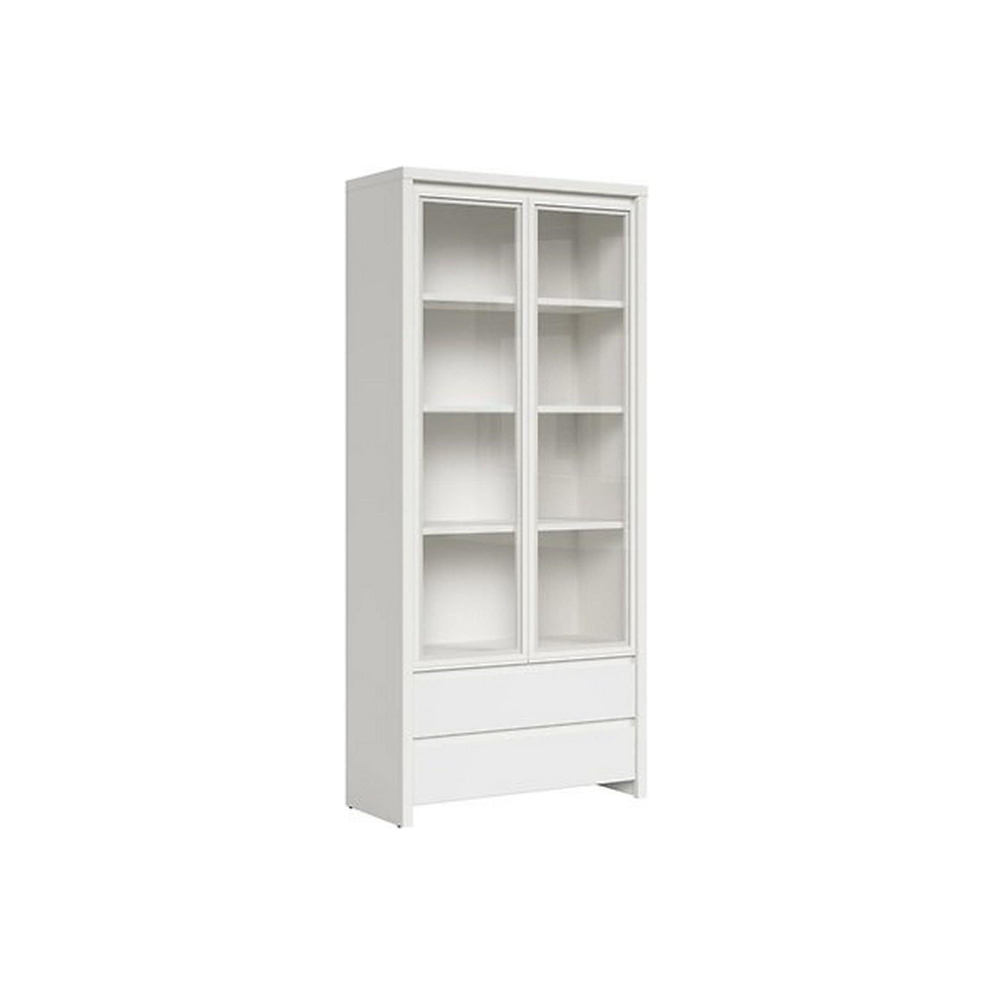 Vitrina KASPIAN, alb, PAL, 90x41x201 cm