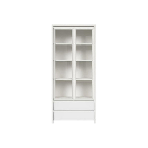 Vitrina KASPIAN, alb, PAL, 90x41x201 cm