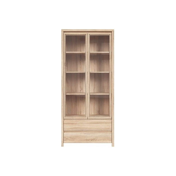 Vitrina KASPIAN, stejar sonoma, PAL, 90x41x201 cm