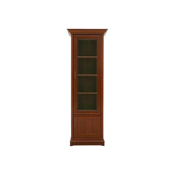 Vitrina KENT dreapta, castan, PAL/sticla securizata, 71x43x205 cm